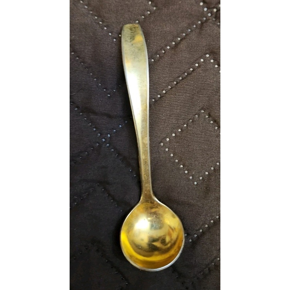 Vintage Gold Condiment Spoon-HIC- Japan over Stainless Steel‎